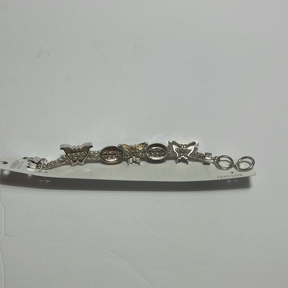 Butterfly and Rhinestone Bracelet 7.25” to 8” - Picture 4 of 4